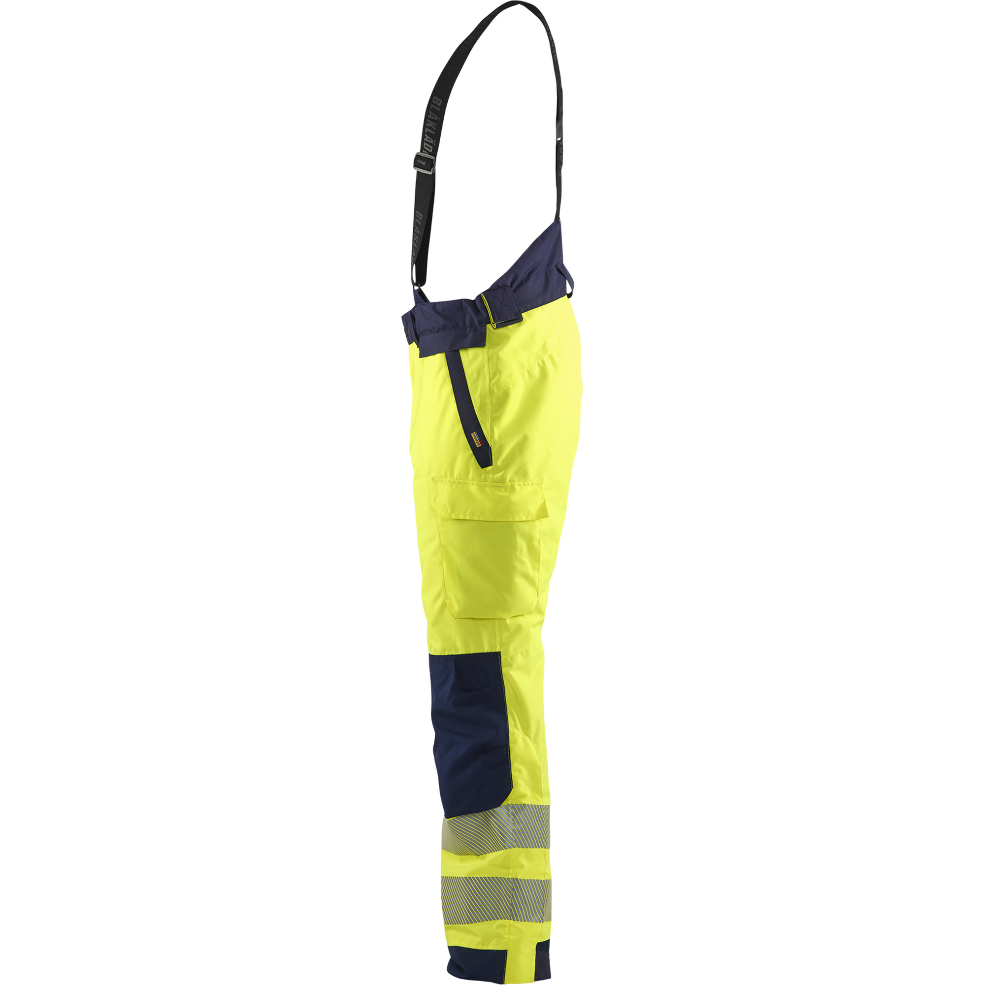 Blaklader High Vis Winter Trousers, Yellow/Navy Blue (3)