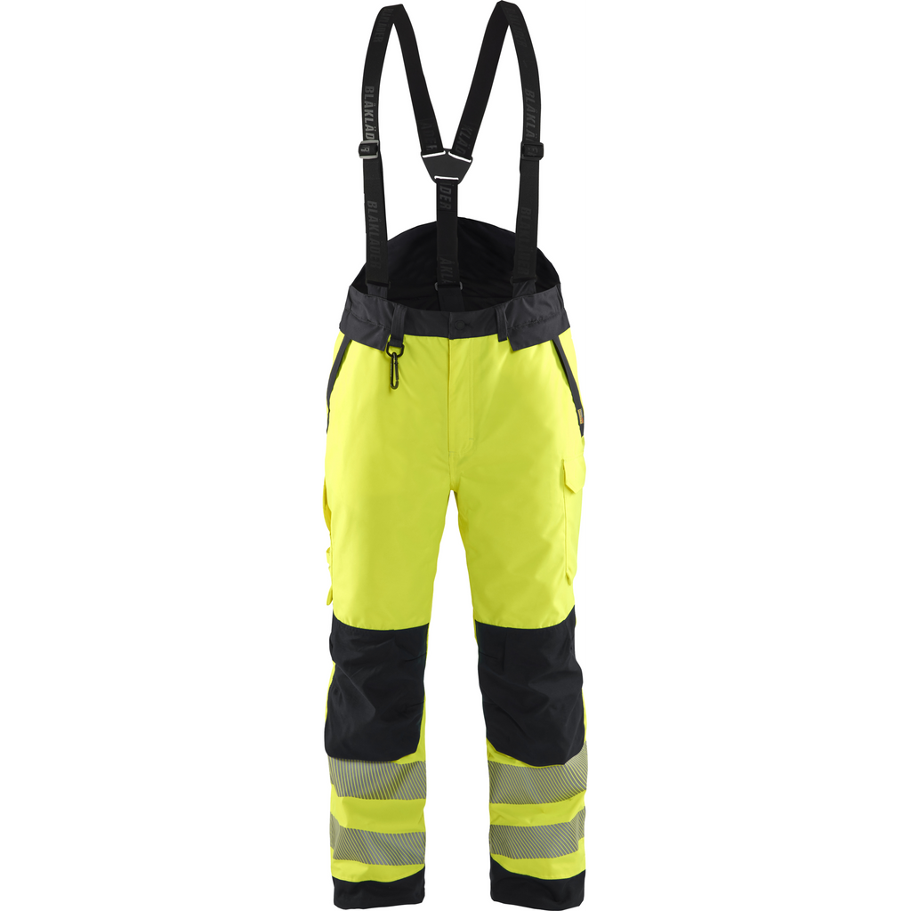 Blaklader High Vis Winter Trousers, Yellow/Black
