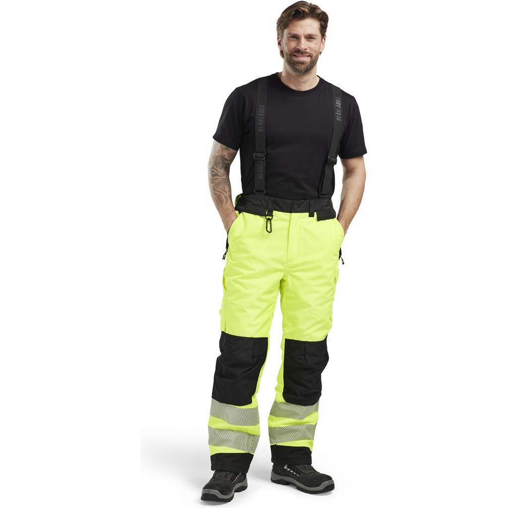 Blaklader High Vis Winter Trousers, Yellow/Black (5)