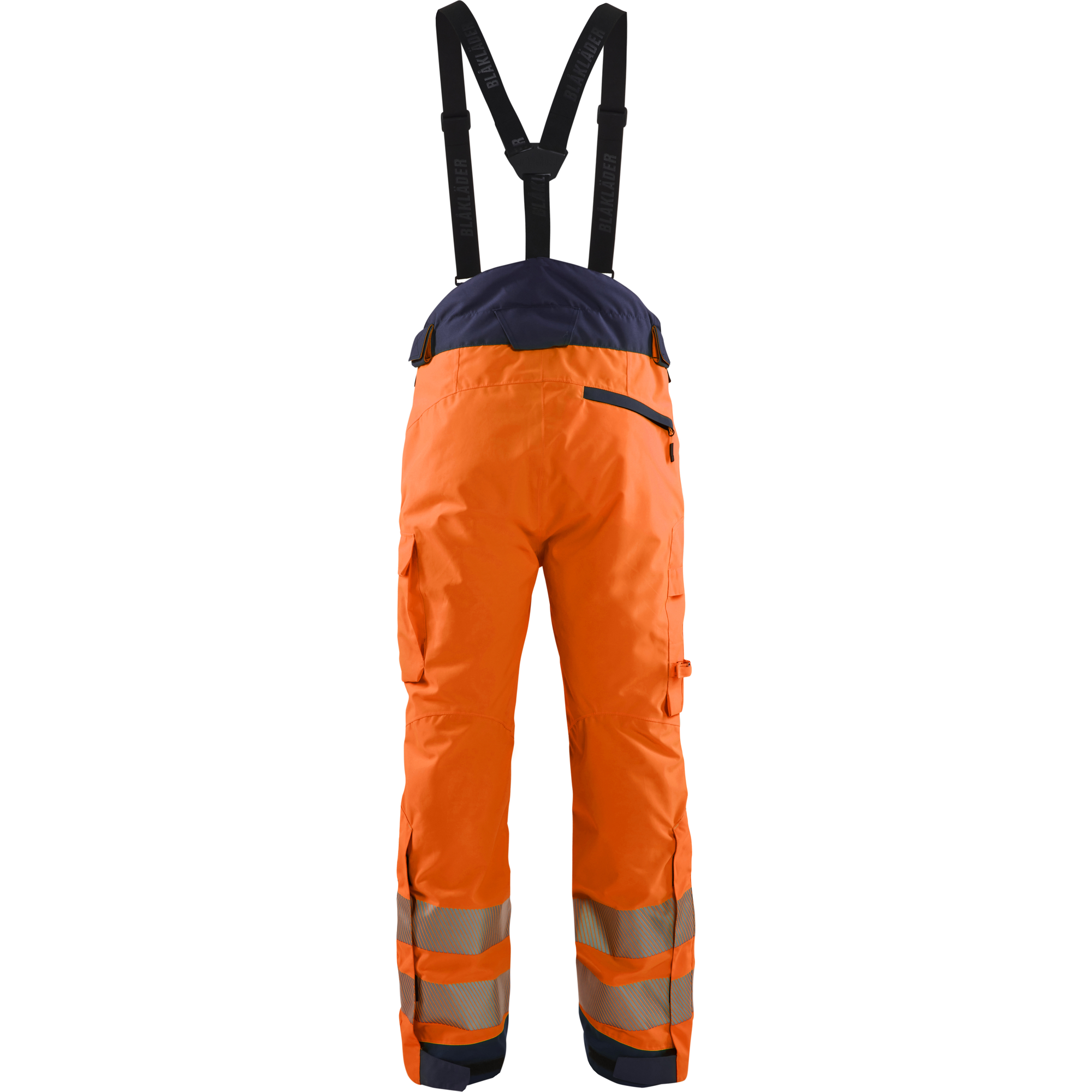 Blaklader High Vis Winter Trousers, Orange/Navy (4)