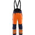 Blaklader High Vis Winter Trousers, Orange/Navy