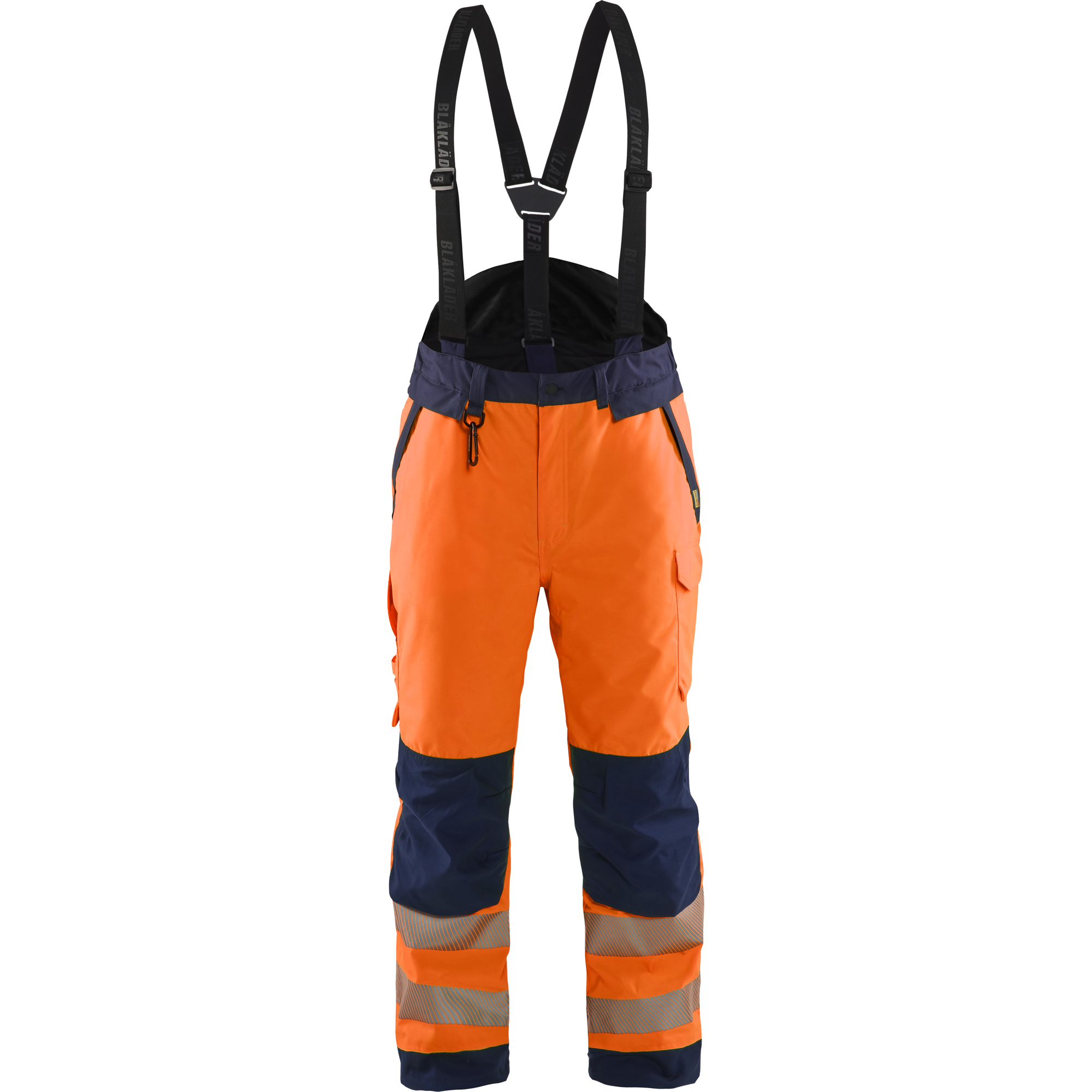 Blaklader High Vis Winter Trousers, Orange/Navy