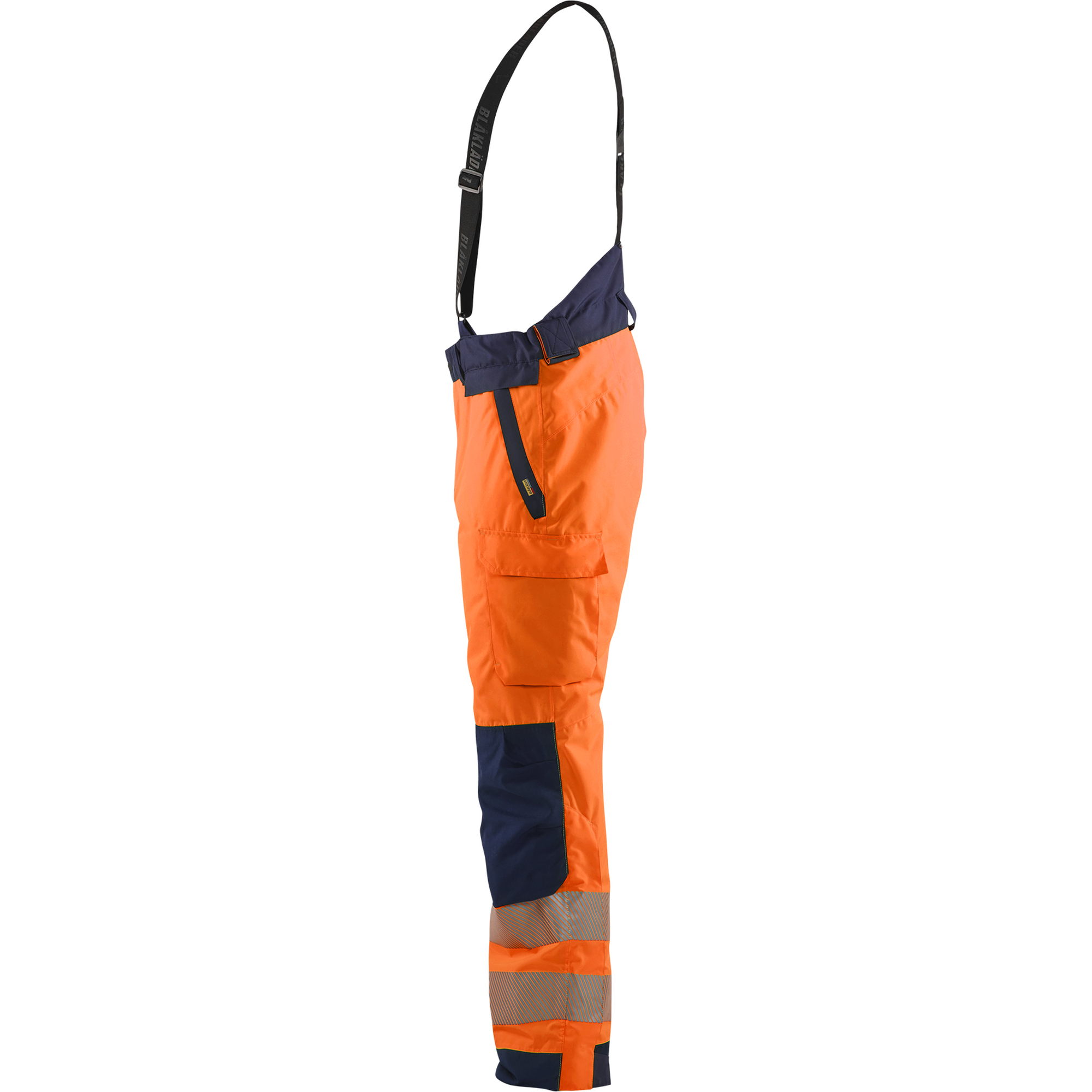Blaklader High Vis Winter Trousers, Orange/Navy (3)