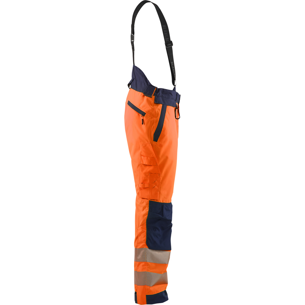 Blaklader High Vis Winter Trousers, Orange/Navy (2)