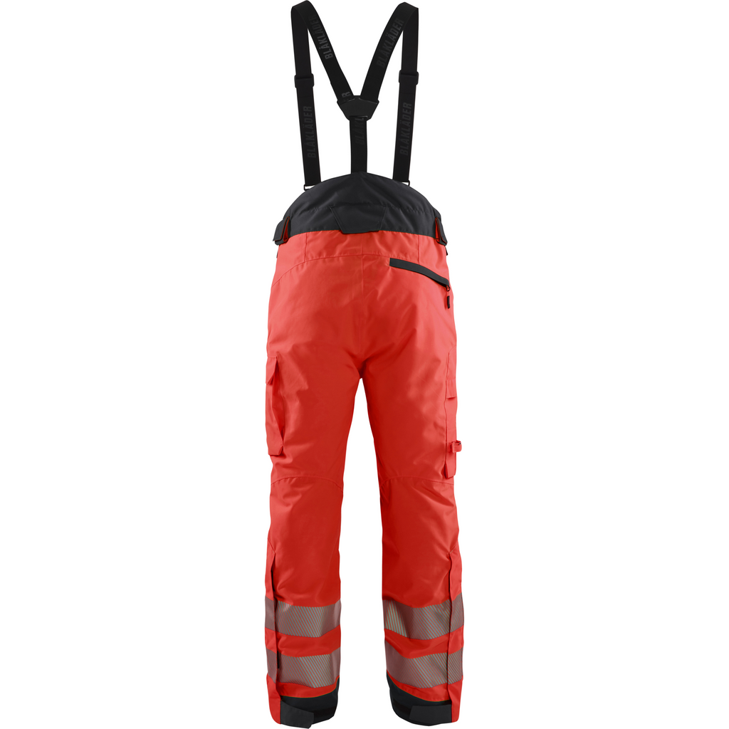 Blaklader High Vis Winter Trousers, Red/Black (4)