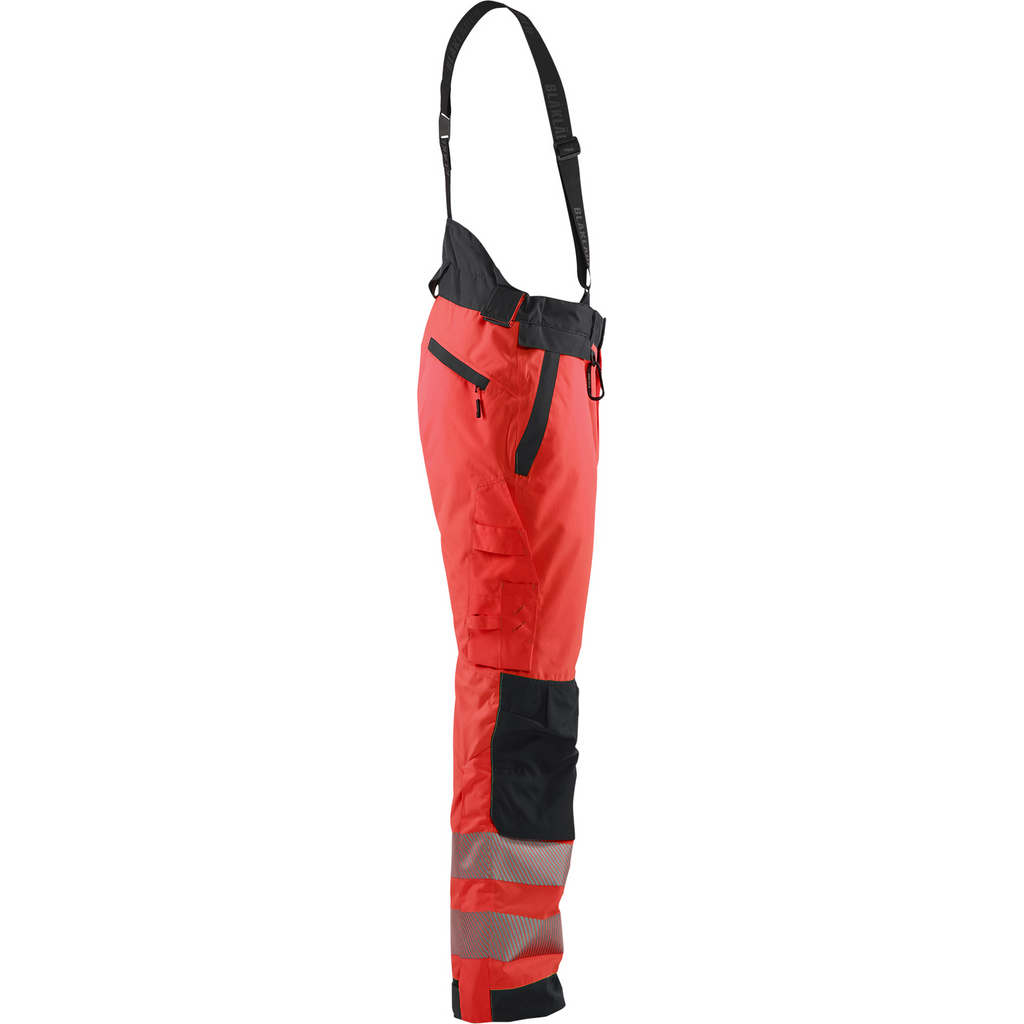Blaklader High Vis Winter Trousers, Red/Black (2)