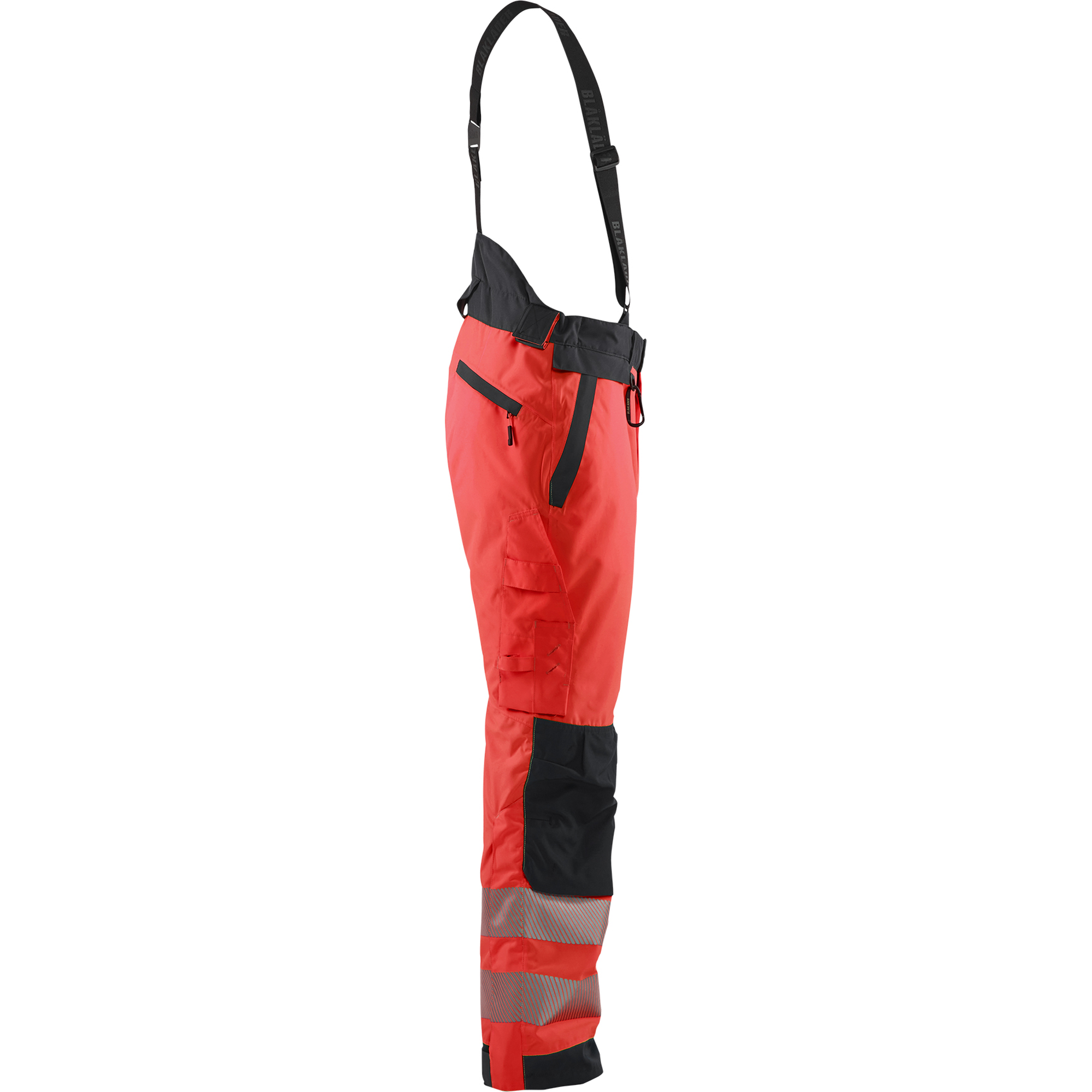Blaklader High Vis Winter Trousers, Red/Black (2)