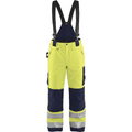Blaklader High Vis Winter Bib and Brace, Yellow/Navy