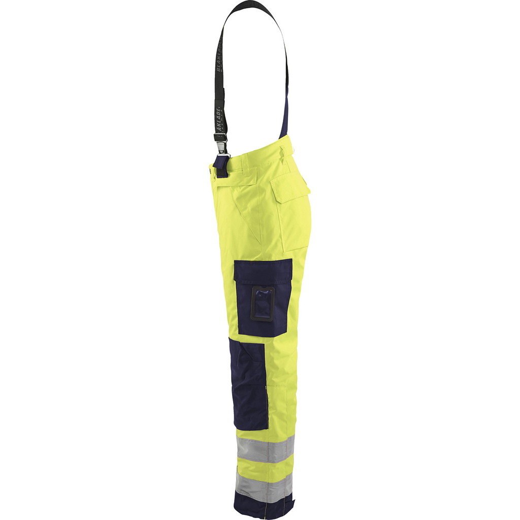 Blaklader High Vis Winter Bib and Brace, Yellow/Navy (3)