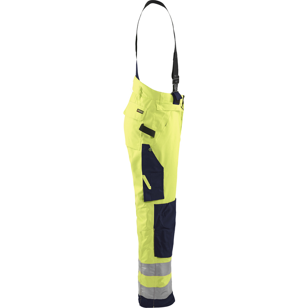 Blaklader High Vis Winter Bib and Brace, Yellow/Navy (2)
