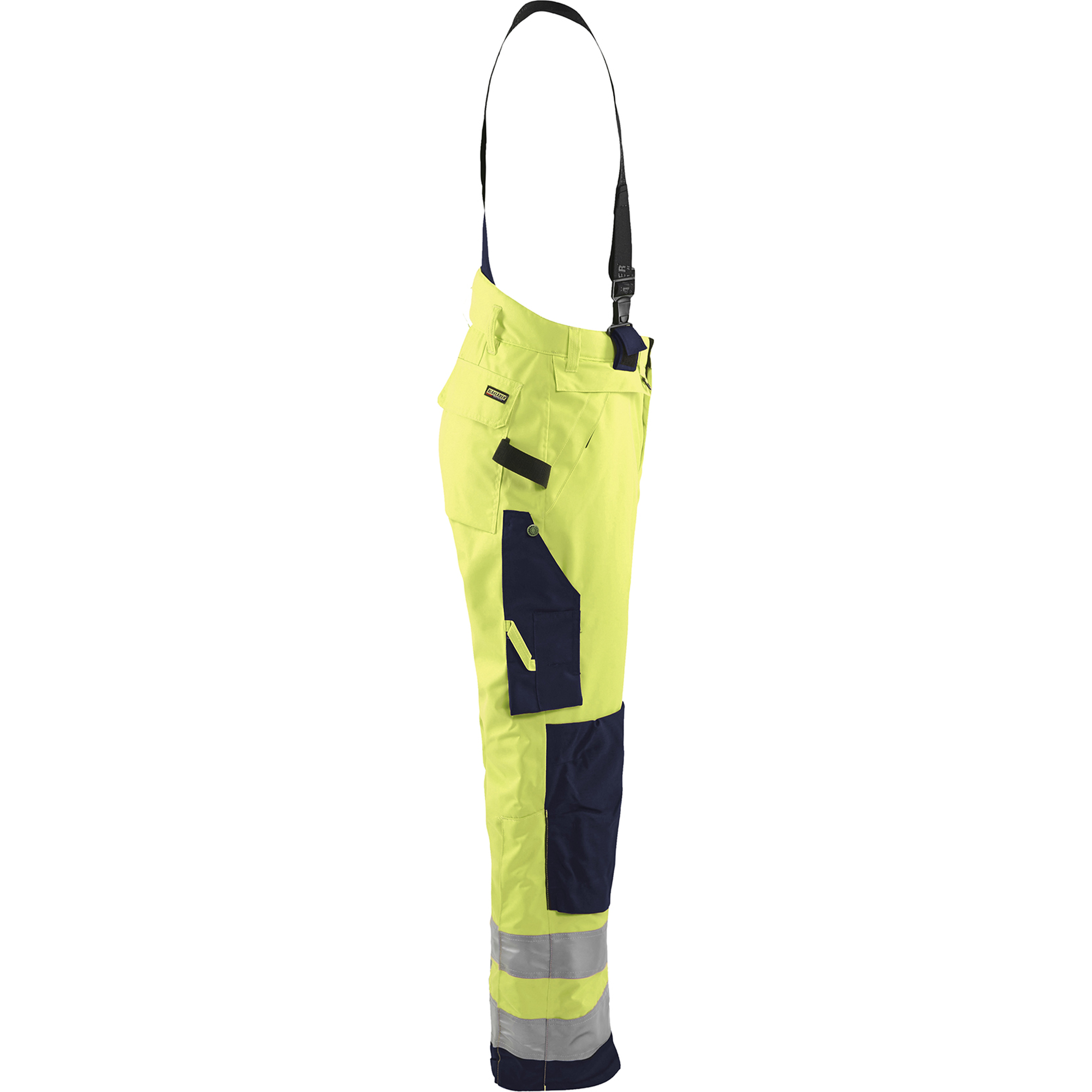 Blaklader High Vis Winter Bib and Brace, Yellow/Navy (2)