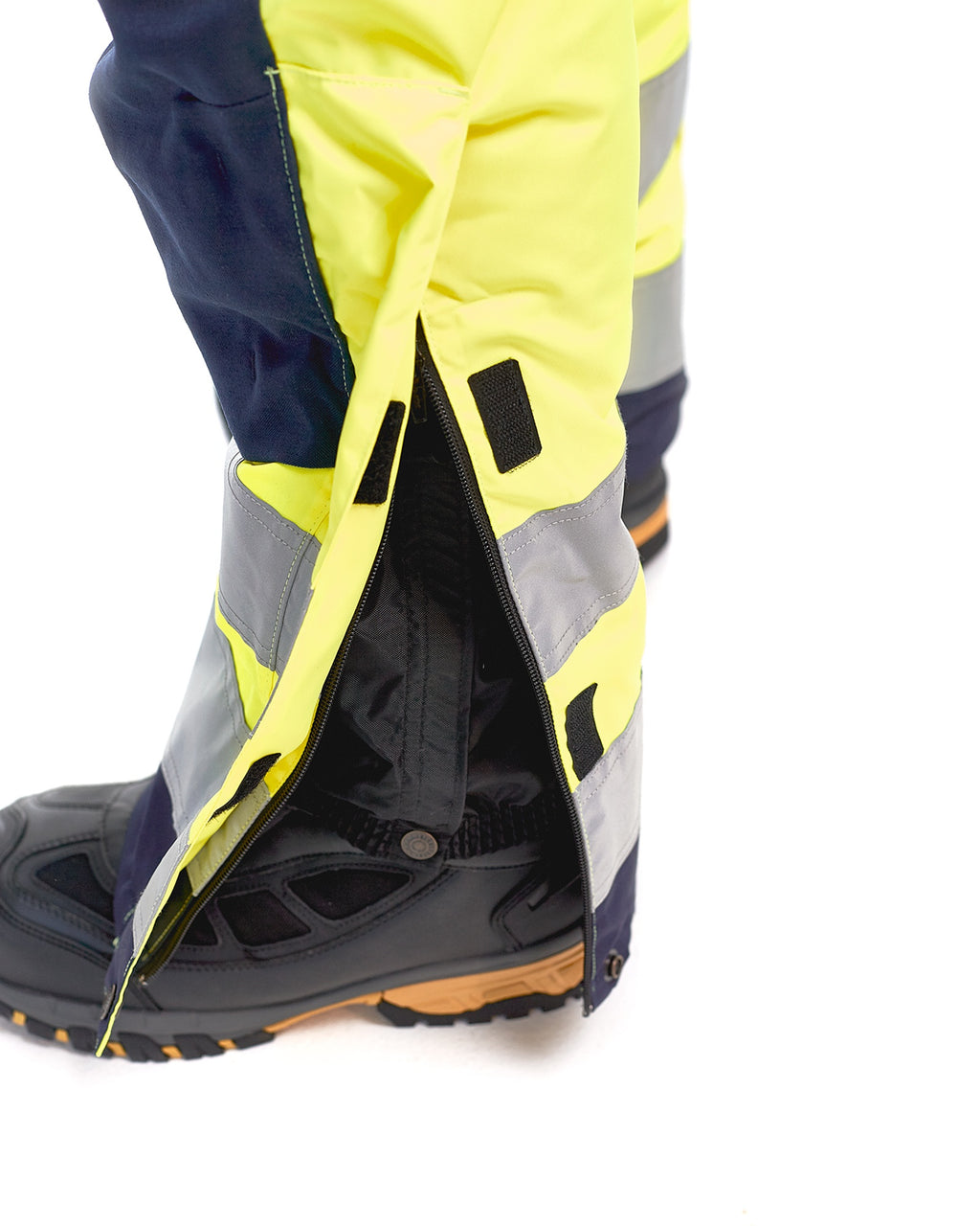 Blaklader High Vis Winter Bib and Brace, Yellow/Navy (6)