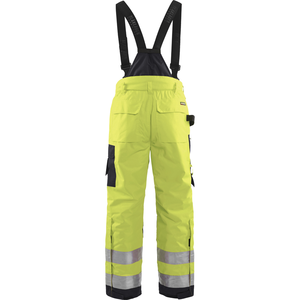Blaklader High Vis Winter Bib and Brace, Yellow/Black (4)