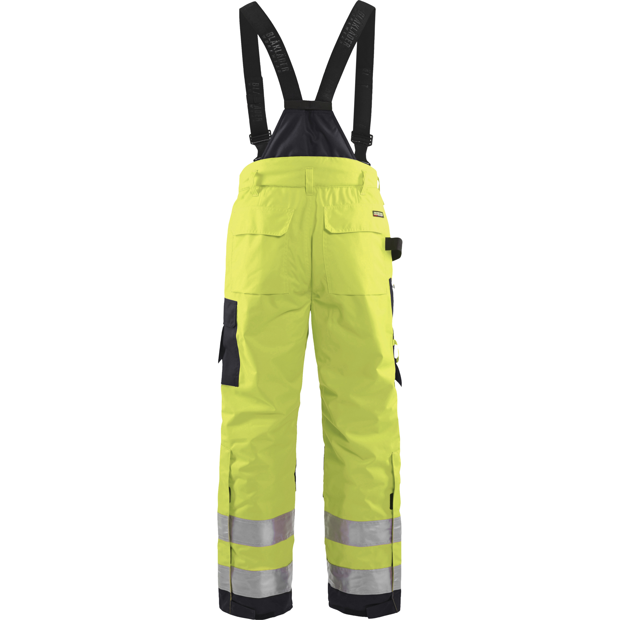 Blaklader High Vis Winter Bib and Brace, Yellow/Black (4)