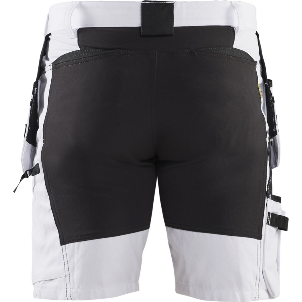 Blaklader X1900 Stretch Painter Shorts, White/Black (4)