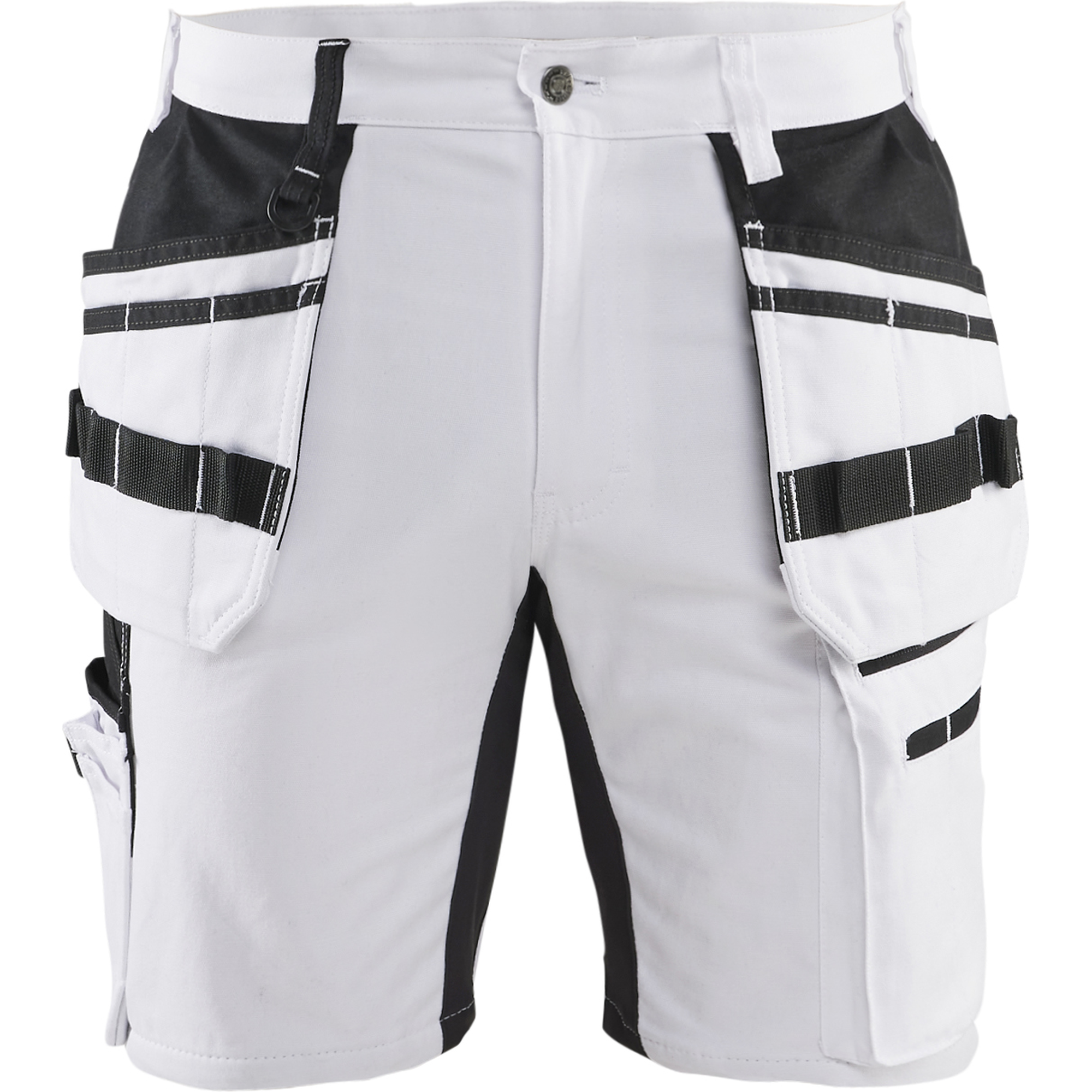 Blaklader X1900 Stretch Painter Shorts, White/Black