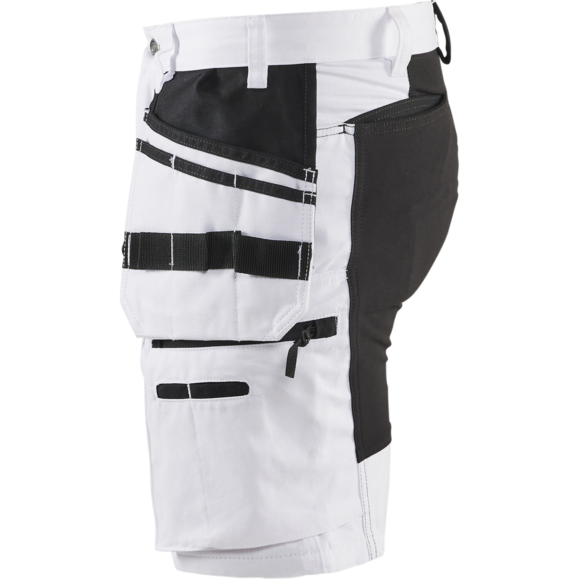Blaklader X1900 Stretch Painter Shorts, White/Black (3)