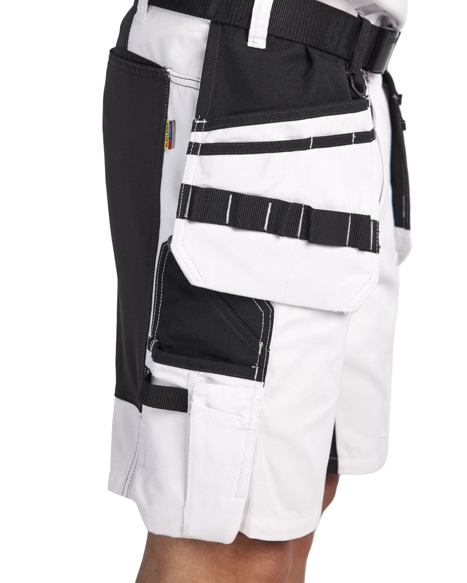 Blaklader X1900 Stretch Painter Shorts, White/Black (6)