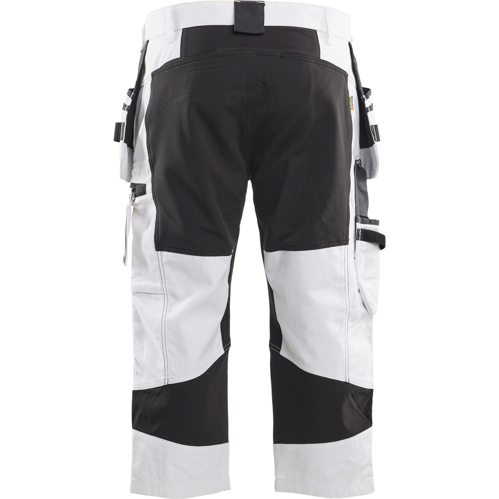 Blaklader Painter Pirate Stretch Shorts, White/Black (4)