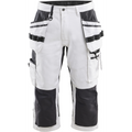 Blaklader Painter Pirate Stretch Shorts, White/Black