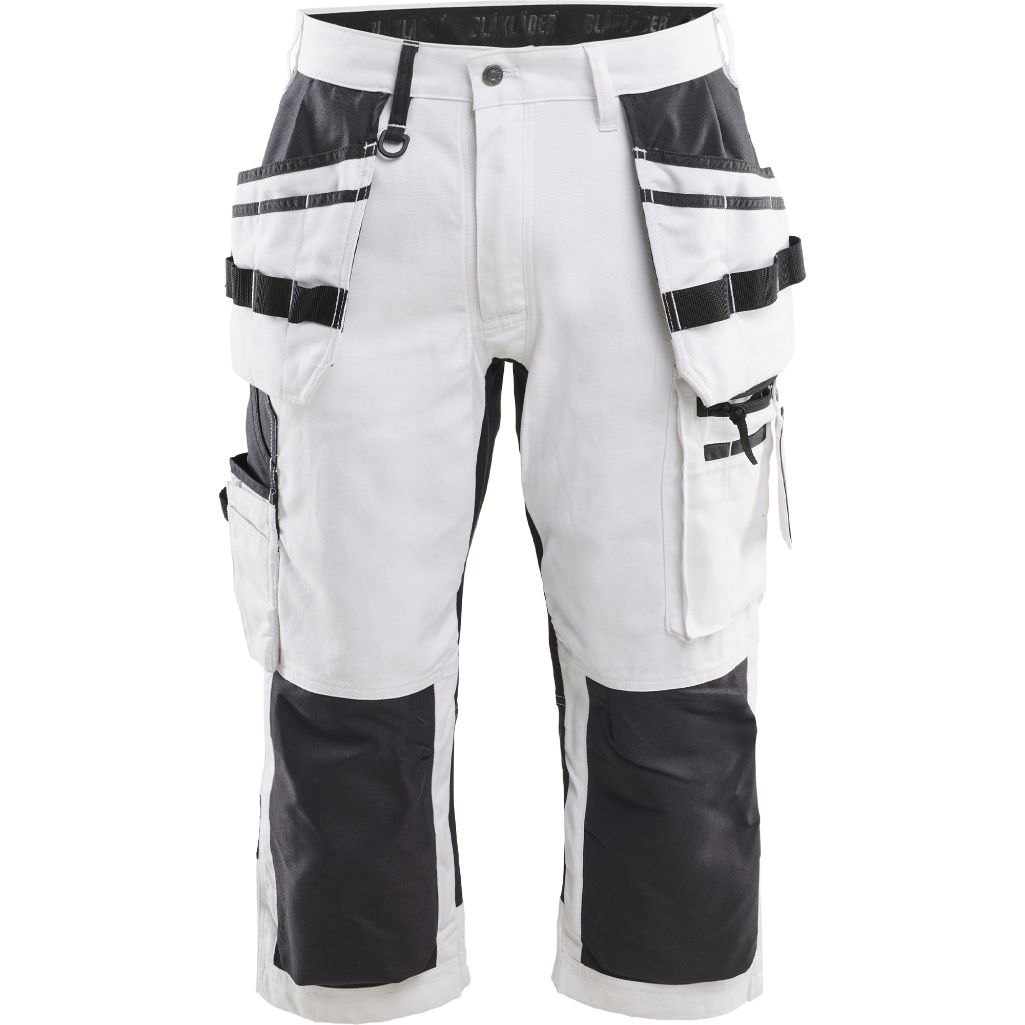 Blaklader Painter Pirate Stretch Shorts, White/Black