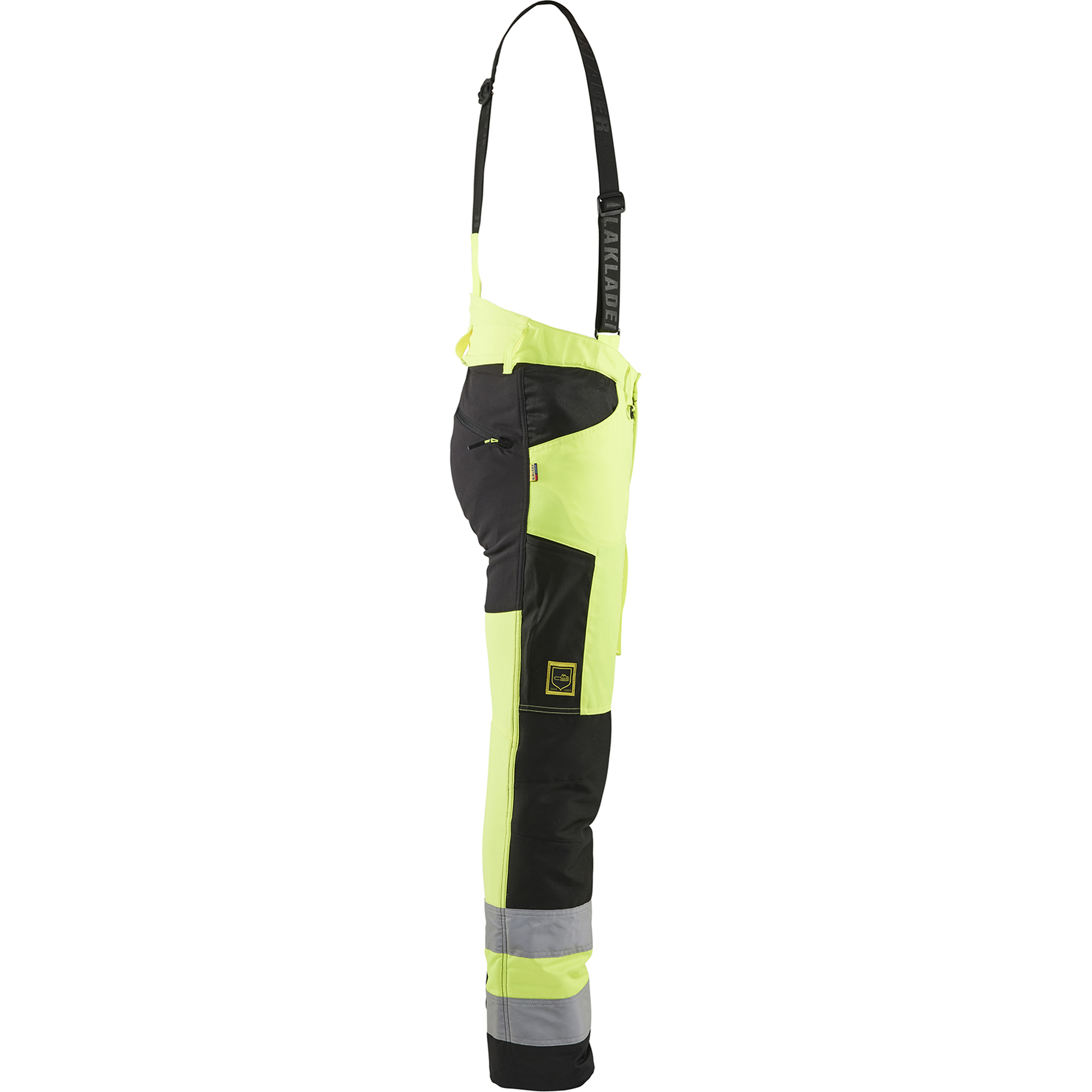 Blaklader High Vis Cut Protection Trousers, Yellow/Black (2)