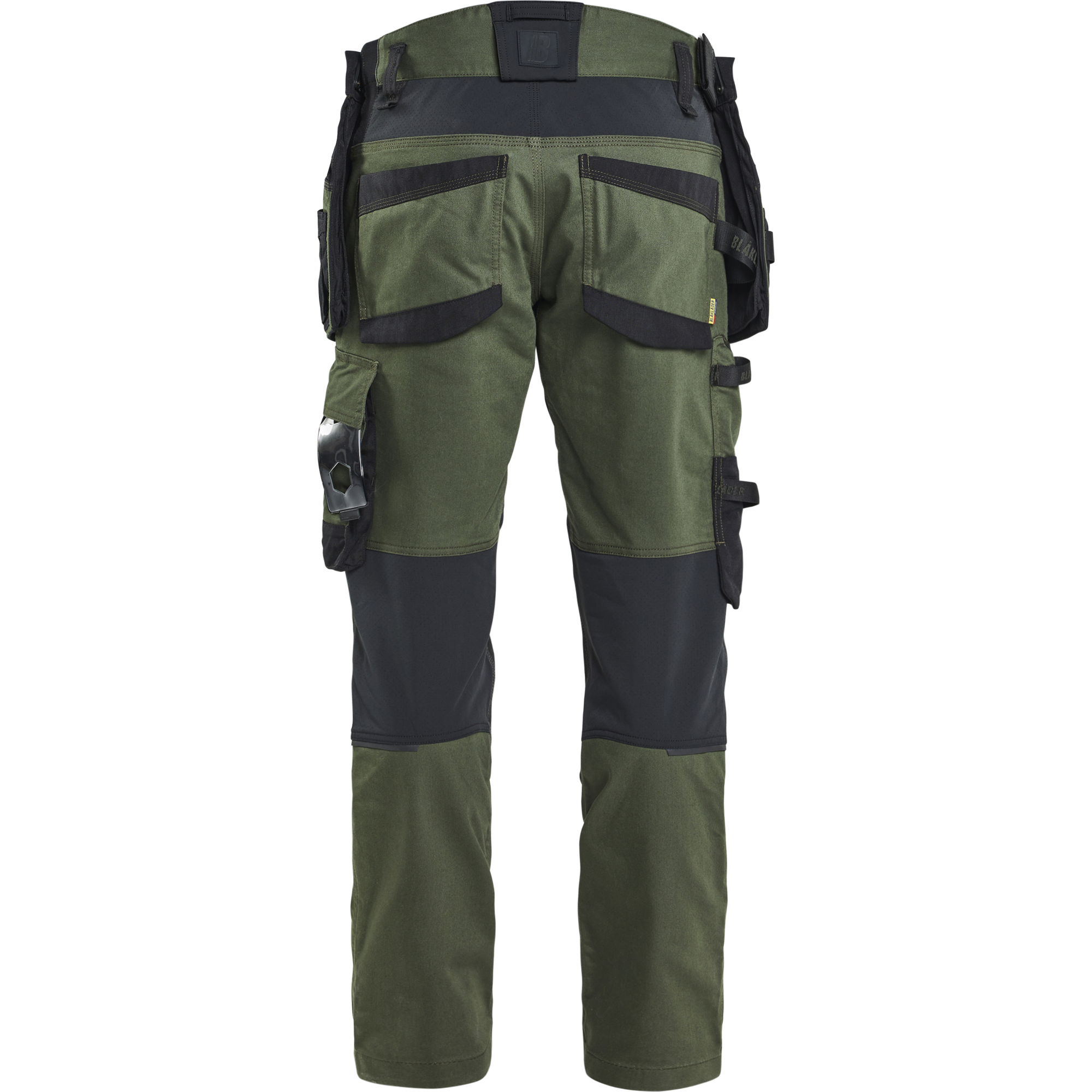 Blaklader STRIKER Stretch Craftsman Work Trousers, Forest Green/Black (4)