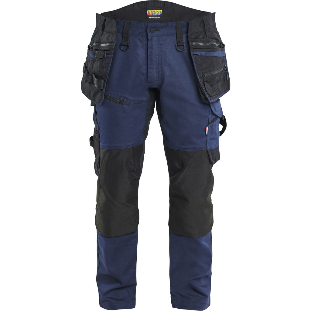 Blaklader STRIKER Stretch Craftsman Work Trousers, Dark Navy/Black