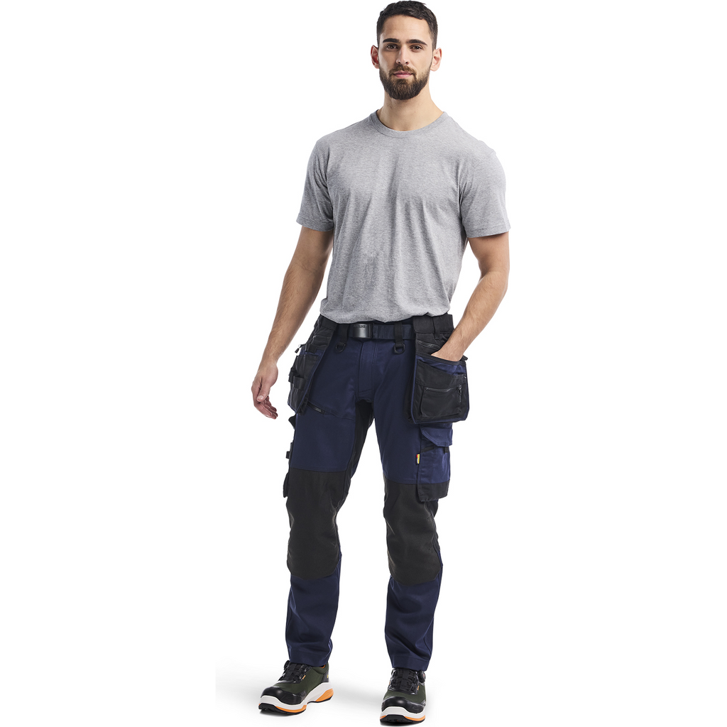 Blaklader STRIKER Stretch Craftsman Work Trousers, Dark Navy/Black (5)
