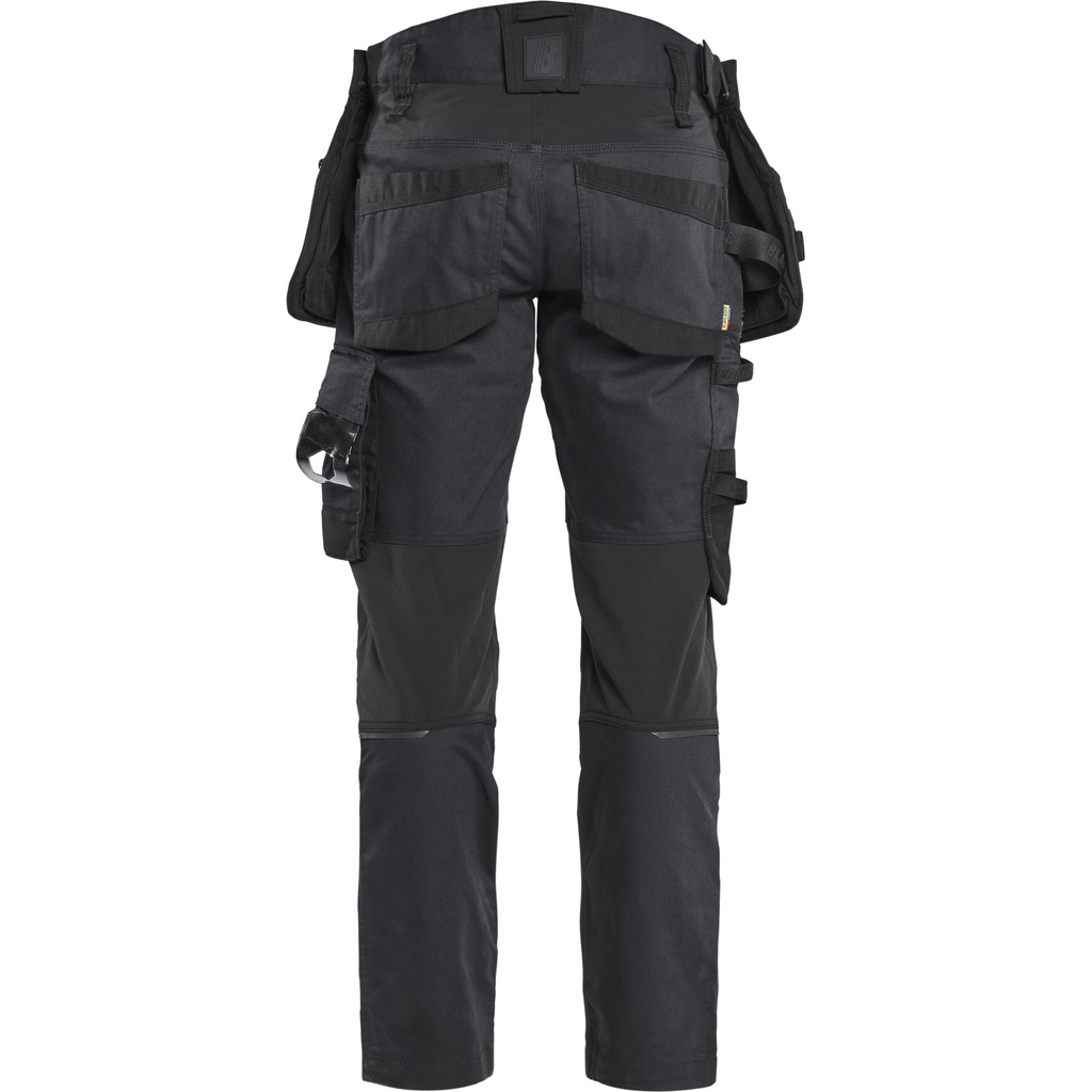 Blaklader STRIKER Stretch Craftsman Work Trousers, Black/Black (4)