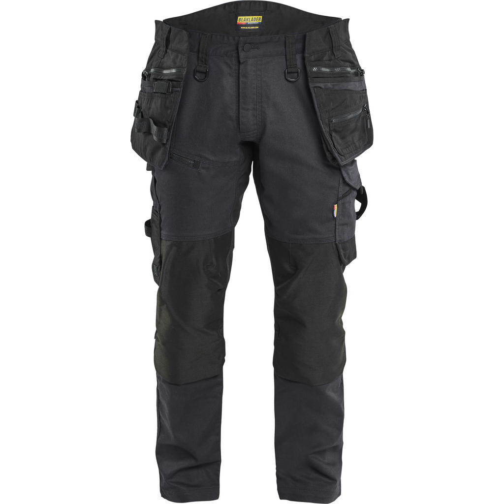 Blaklader STRIKER Stretch Craftsman Work Trousers, Black/Black
