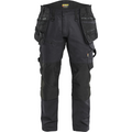 Blaklader STRIKER Stretch Craftsman Work Trousers, Black/Black