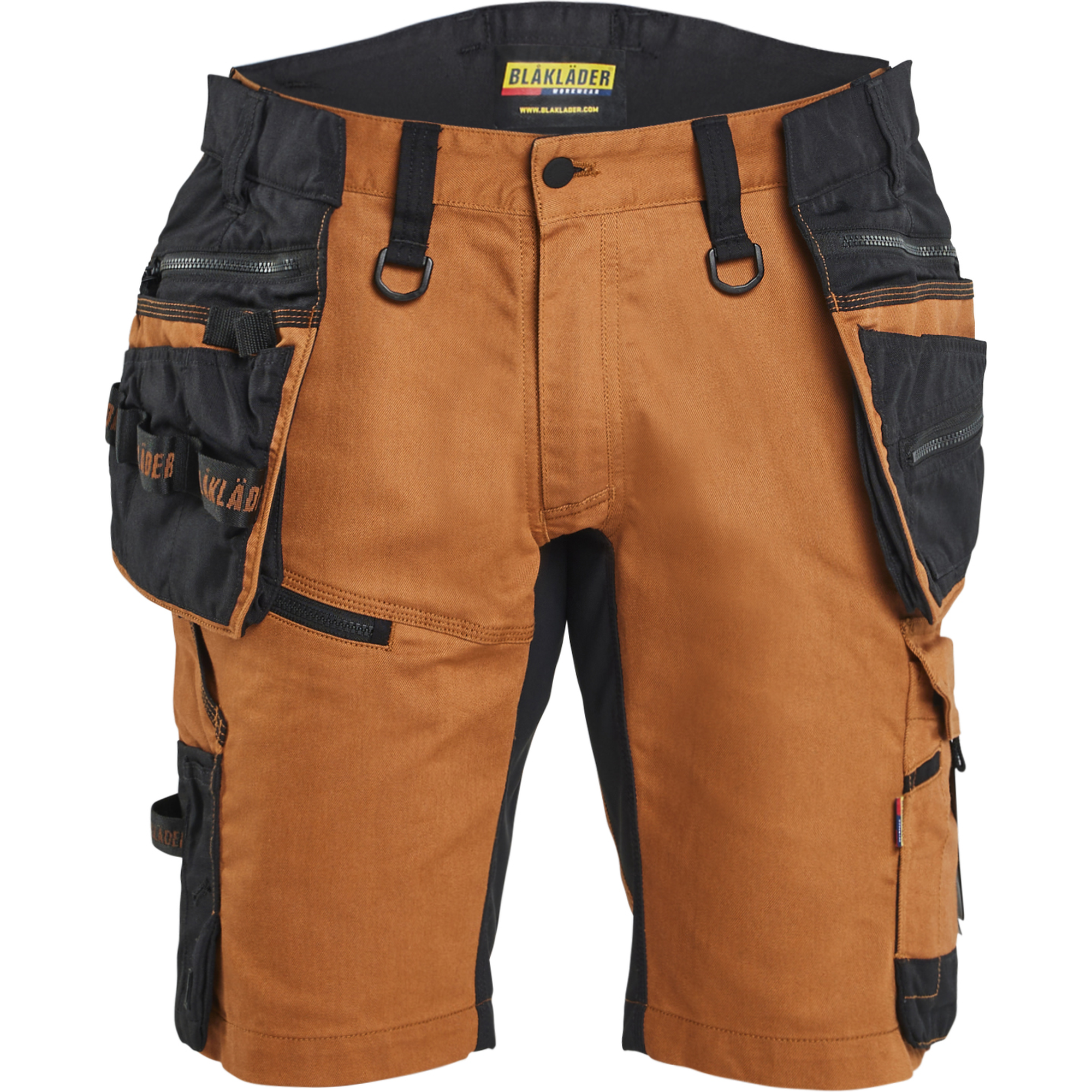 Blaklader STRIKER Stretch Craftsman Shorts, Rust/Black
