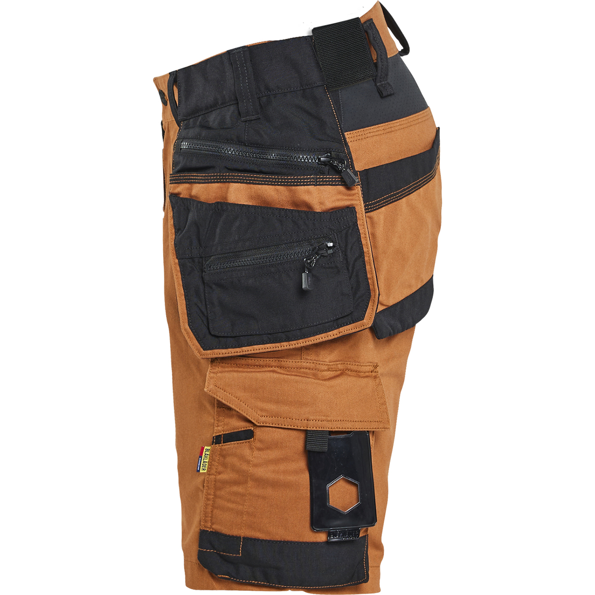 Blaklader STRIKER Stretch Craftsman Shorts, Rust/Black (3)