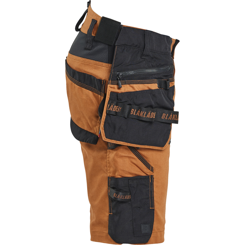 Blaklader STRIKER Stretch Craftsman Shorts, Rust/Black (2)
