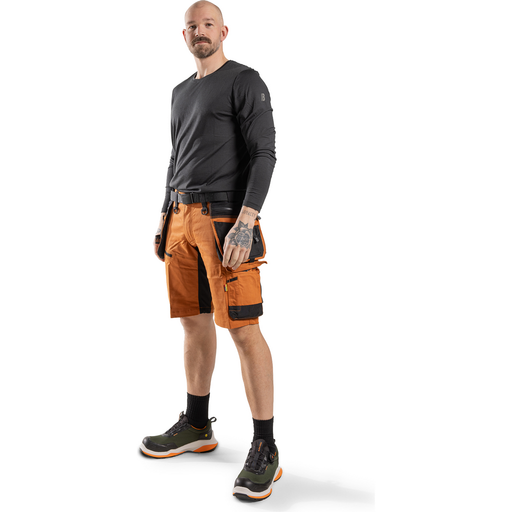 Blaklader STRIKER Stretch Craftsman Shorts, Rust/Black (5)