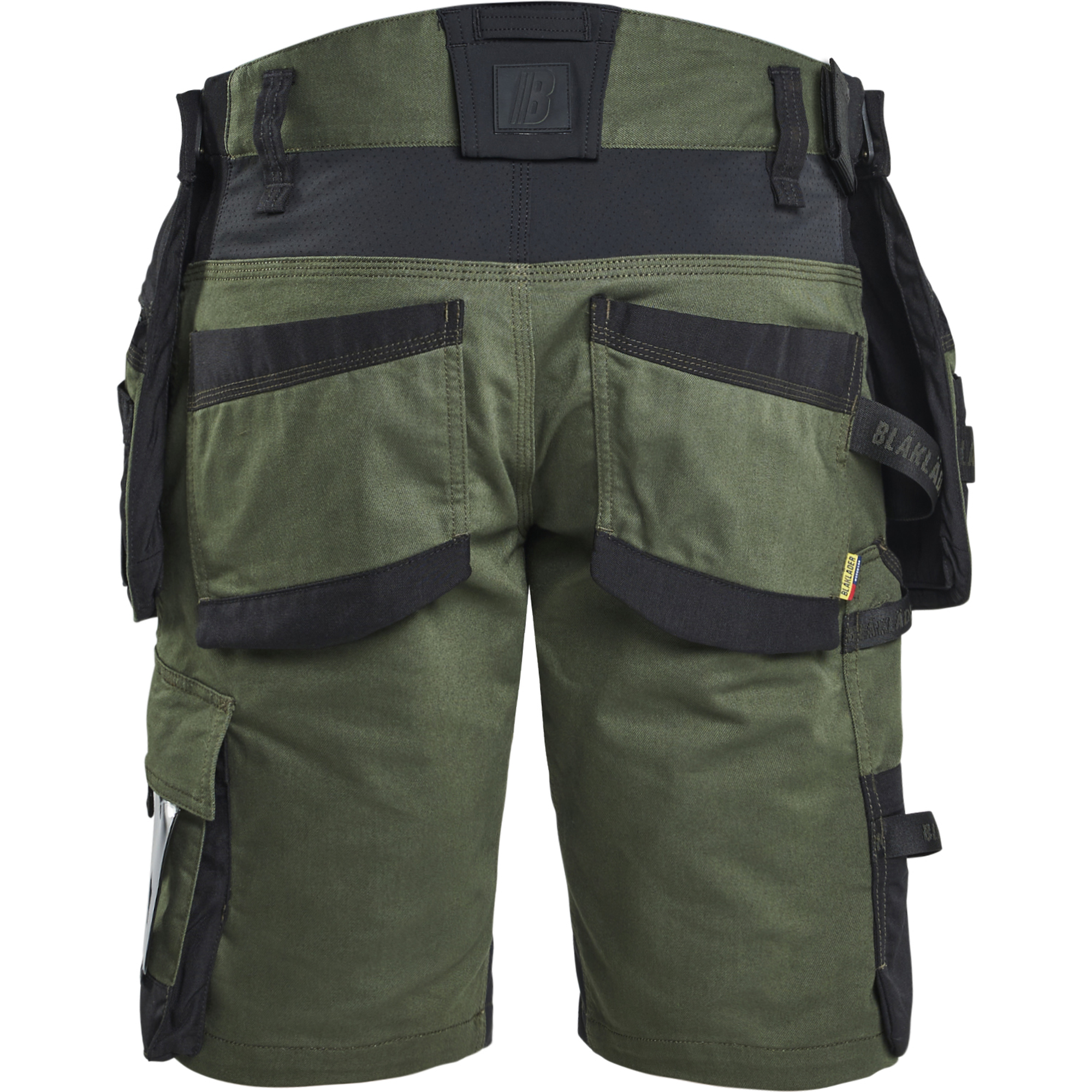 Blaklader STRIKER Stretch Craftsman Shorts, Forest Green/Black (4)