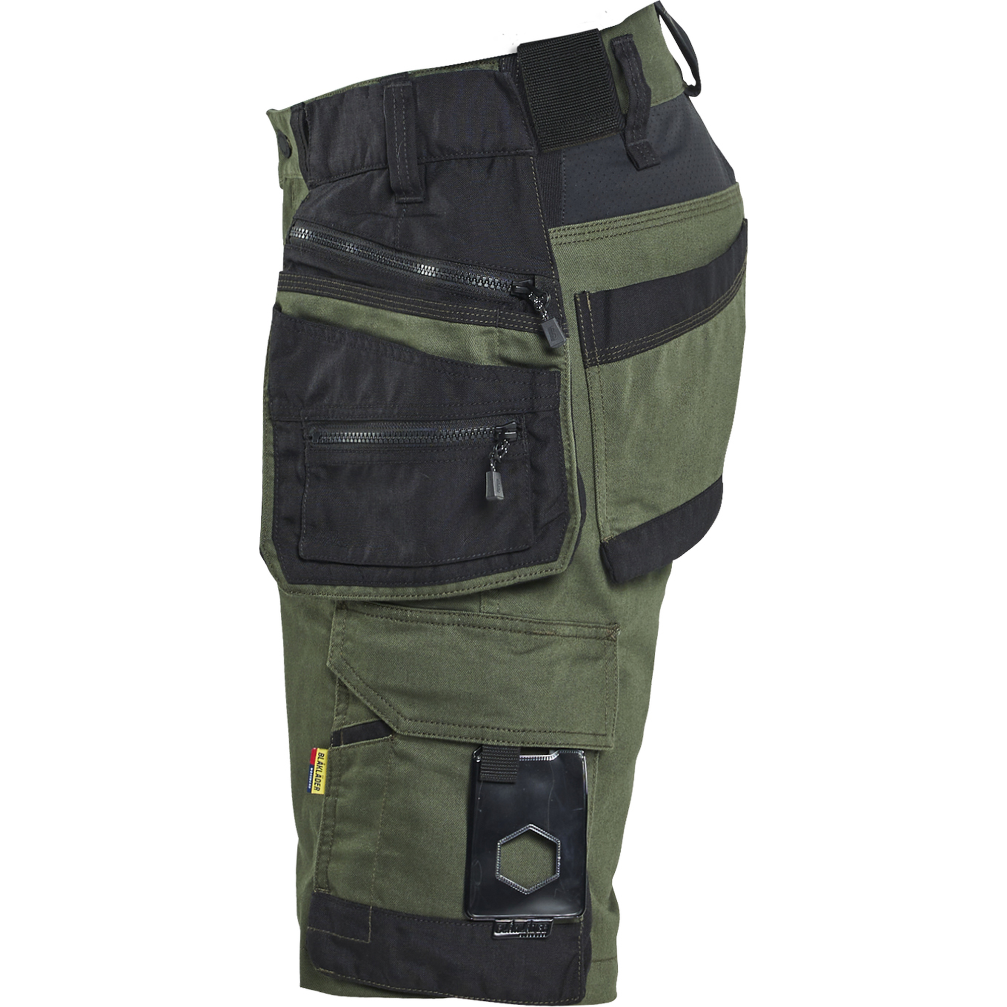 Blaklader STRIKER Stretch Craftsman Shorts, Forest Green/Black (3)