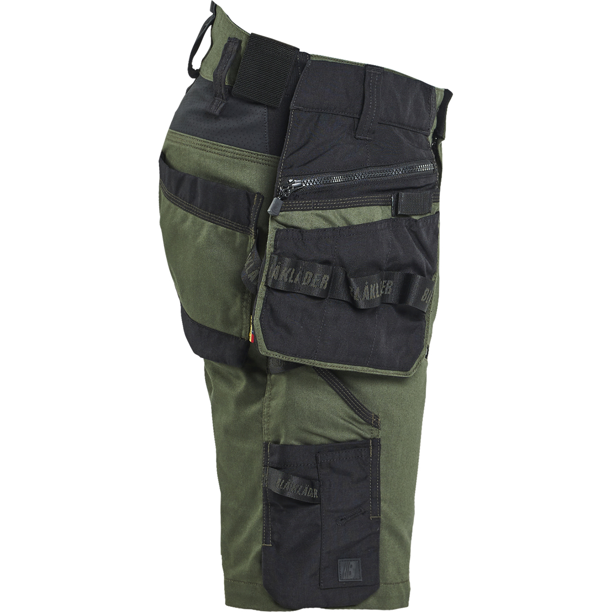 Blaklader STRIKER Stretch Craftsman Shorts, Forest Green/Black (2)