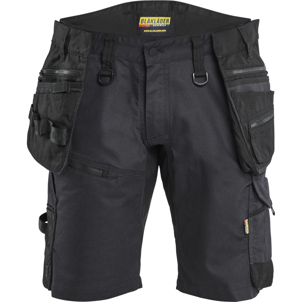 Blaklader STRIKER Stretch Craftsman Shorts, Black/Black