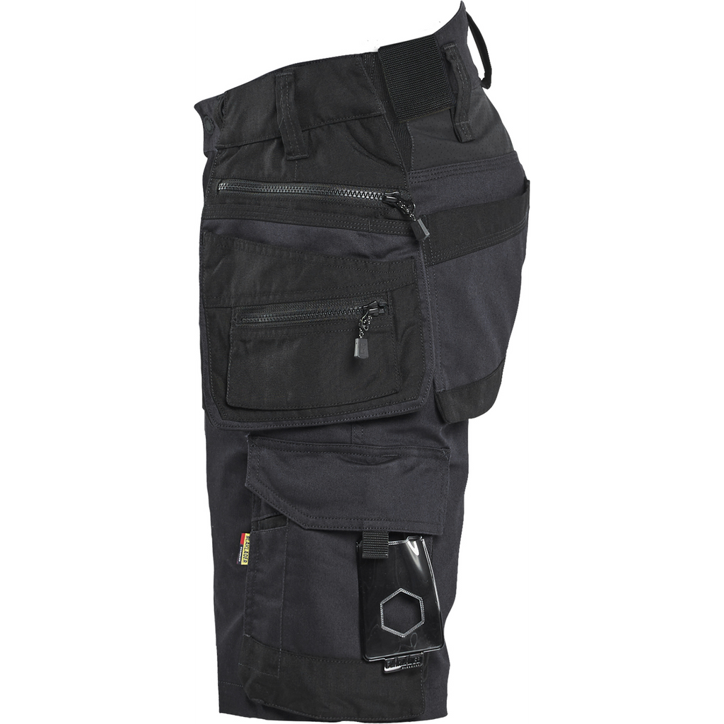 Blaklader STRIKER Stretch Craftsman Shorts, Black/Black (3)