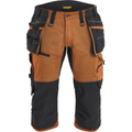 Blaklader STRIKER Stretch Pirate Shorts, Rust/Black