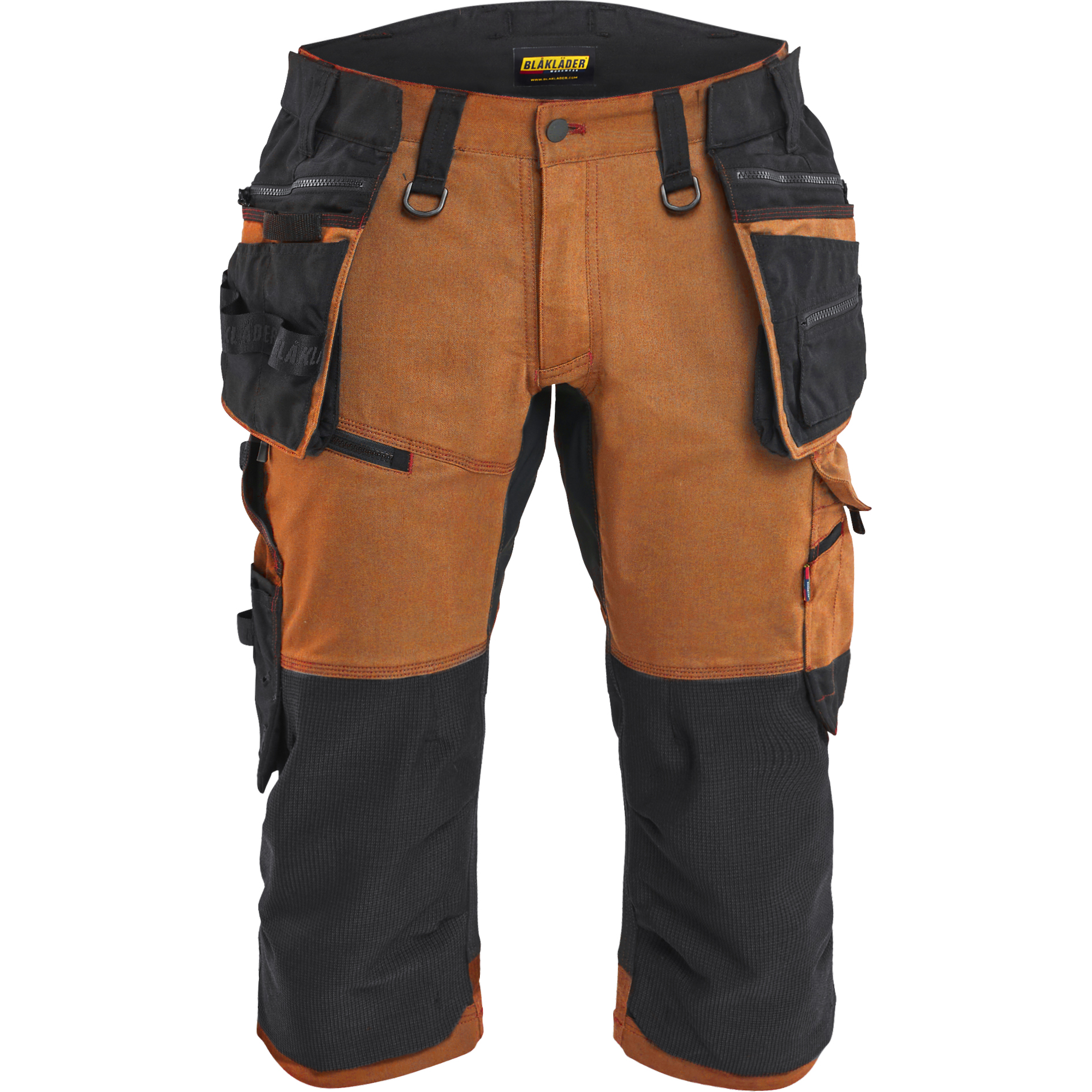 Blaklader STRIKER Stretch Pirate Shorts, Rust/Black