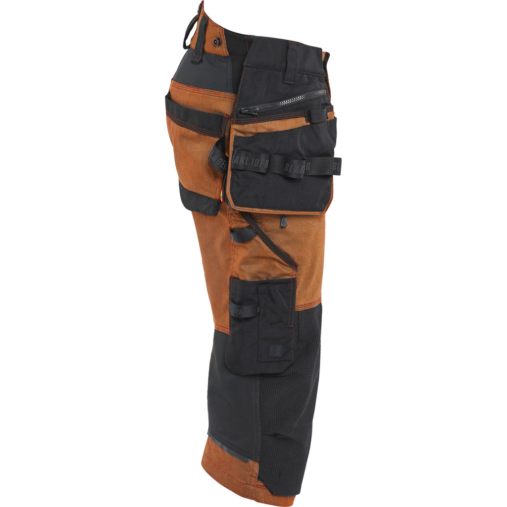 Blaklader STRIKER Stretch Pirate Shorts, Rust/Black (2)