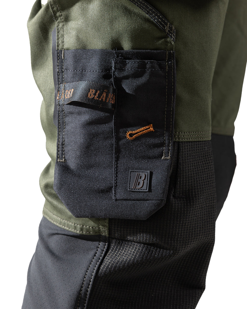 Blaklader STRIKER Stretch Pirate Shorts, Forest Green/Rust (6)