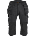Blaklader STRIKER Stretch Pirate Shorts, Black/Black