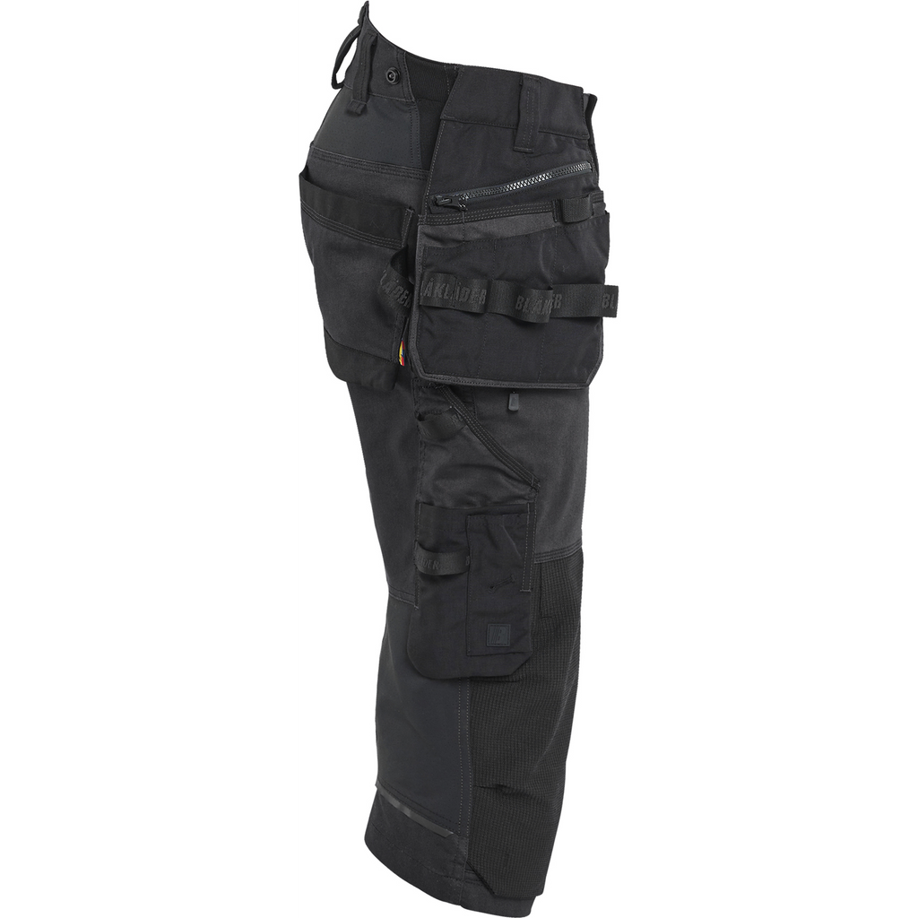 Blaklader STRIKER Stretch Pirate Shorts, Black/Black (2)