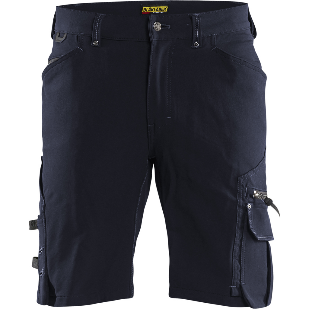 Blaklader X1900 4-Way Stretch Craftsman Shorts, Dark Navy/Black