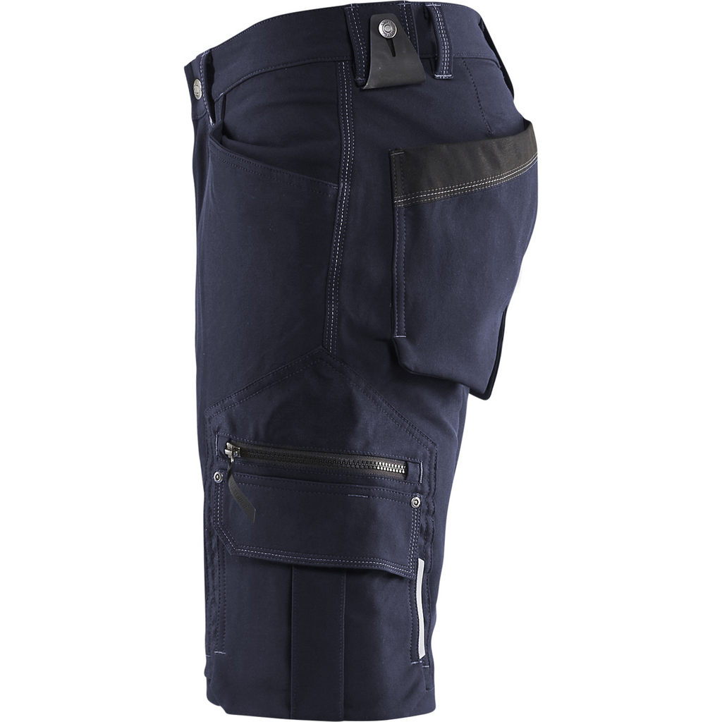 Blaklader X1900 4-Way Stretch Craftsman Shorts, Dark Navy/Black (3)