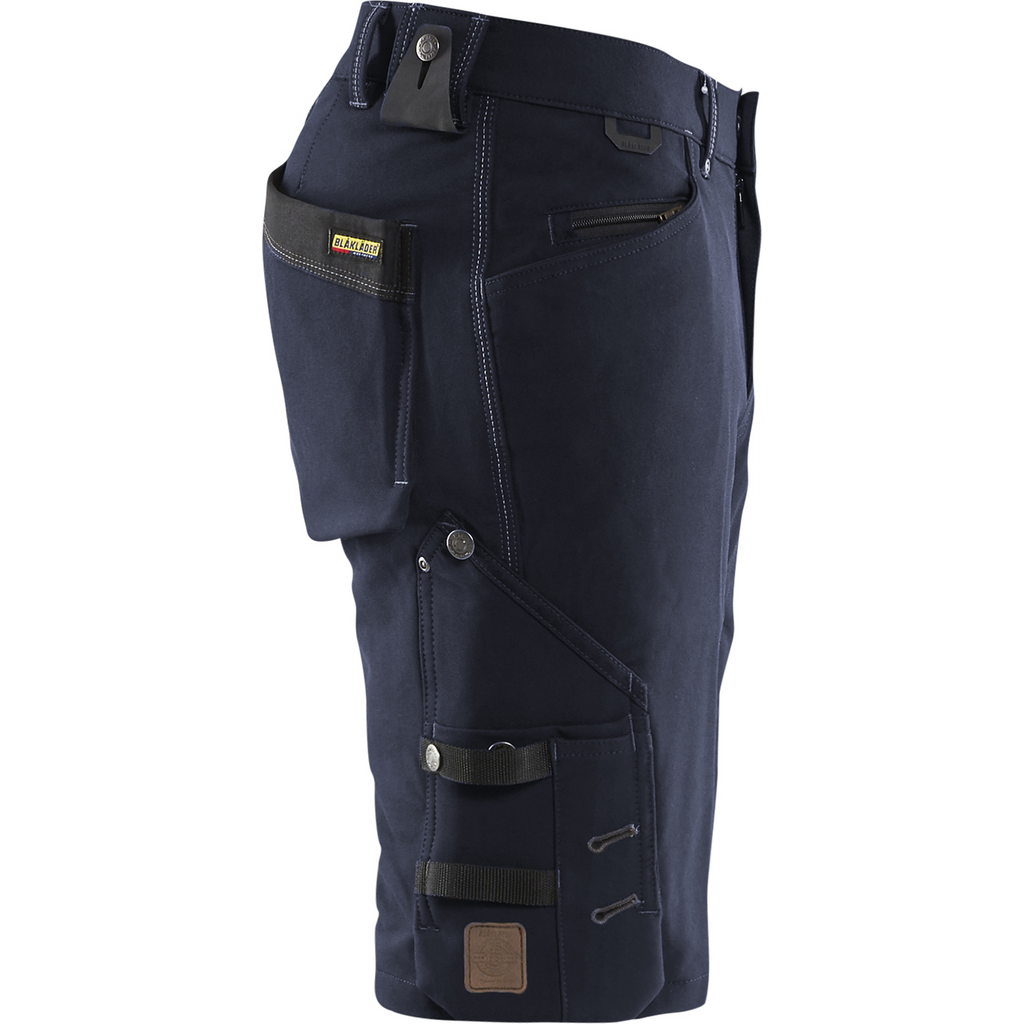 Blaklader X1900 4-Way Stretch Craftsman Shorts, Dark Navy/Black (2)